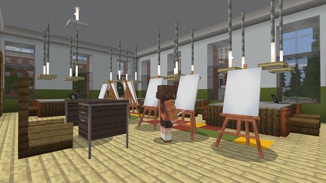 Screenshot of the Minecraft Bedrock Marketplace product University Roleplay created by BBB Studios.