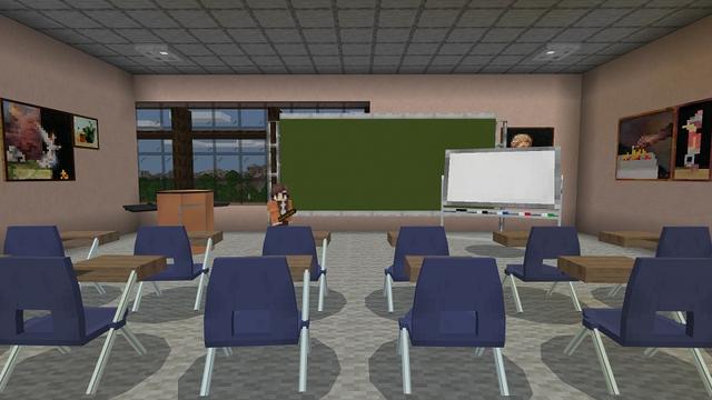 Screenshot of the Minecraft Bedrock Marketplace product University Roleplay created by BBB Studios.