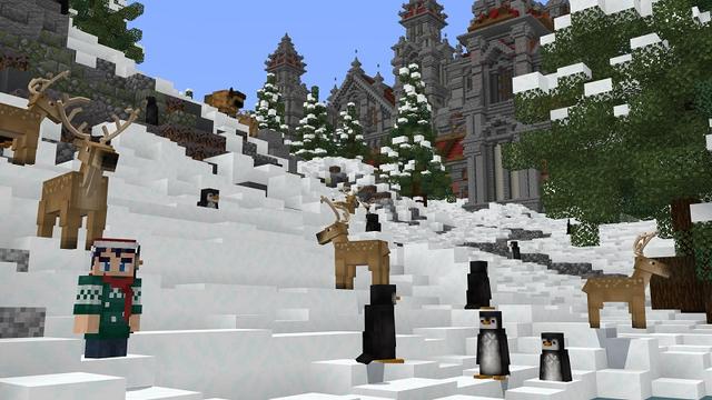Screenshot of the Minecraft Bedrock Marketplace product Winter Animals created by BBB Studios.