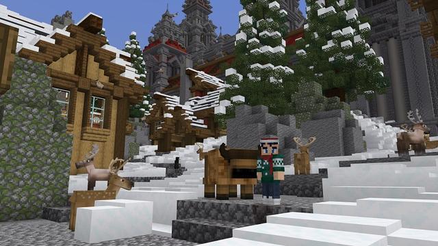 Screenshot of the Minecraft Bedrock Marketplace product Winter Animals created by BBB Studios.