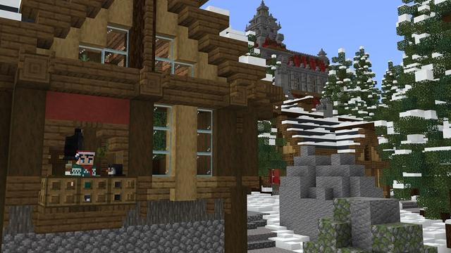 Screenshot of the Minecraft Bedrock Marketplace product Winter Animals created by BBB Studios.