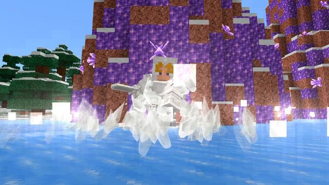 Screenshot of the Minecraft Bedrock Marketplace product Amethyst Expansion Add-On created by BDcraft.