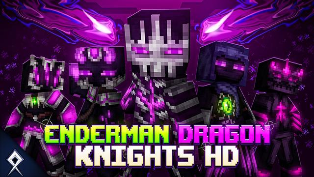 Thumbnail of the Minecraft Bedrock Marketplace product Enderman Dragon Knights HD created by BDcraft.