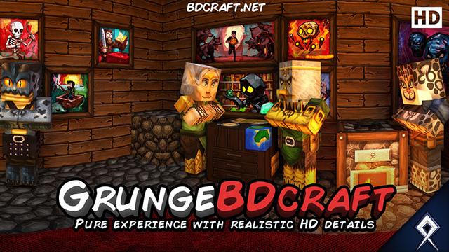 Thumbnail of the Minecraft Bedrock Marketplace product GrungeBDcraft created by BDcraft.