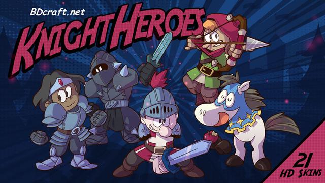 Thumbnail of the Minecraft Bedrock Marketplace product Knight Heroes Skins created by BDcraft.