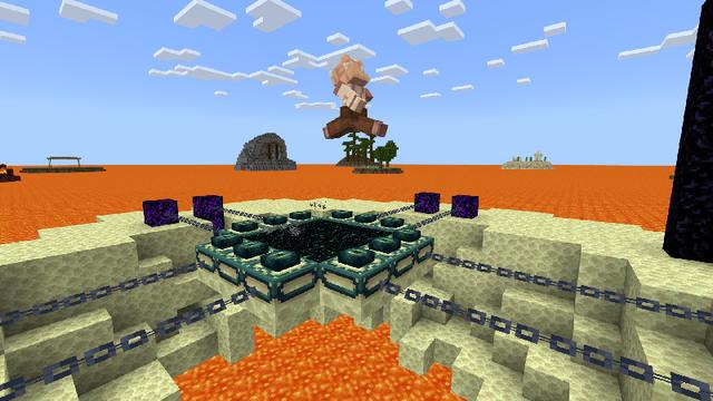 Screenshot of the Minecraft Bedrock Marketplace product Lava Survival created by BDcraft.