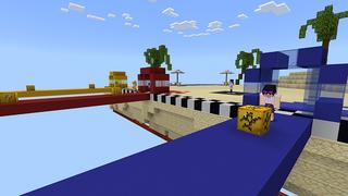 Screenshot of the Minecraft Bedrock Marketplace product Lucky Block Race! created by BDcraft.