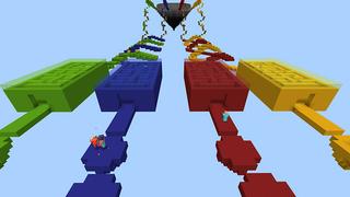 Screenshot of the Minecraft Bedrock Marketplace product Lucky Block Race! created by BDcraft.