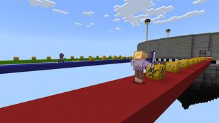 Screenshot of the Minecraft Bedrock Marketplace product Lucky Block Race! created by BDcraft.