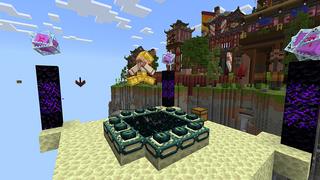 Screenshot of the Minecraft Bedrock Marketplace product One Block Lucky Block created by BDcraft.