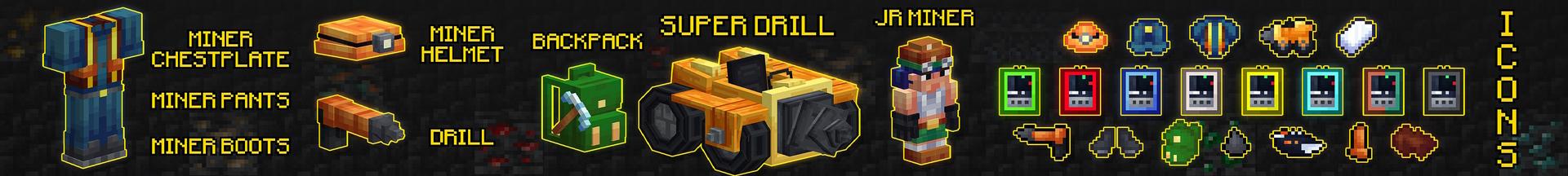 Panorama of the Minecraft Bedrock Marketplace product Ore Finder+ Add-On created by BDcraft.