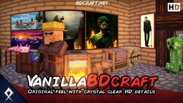 Thumbnail of the Minecraft Bedrock Marketplace product VanillaBDcraft created by BDcraft.