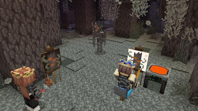 Screenshot of the Minecraft Bedrock Marketplace product DIY Paintings Add-On created by Bedrock Productions.