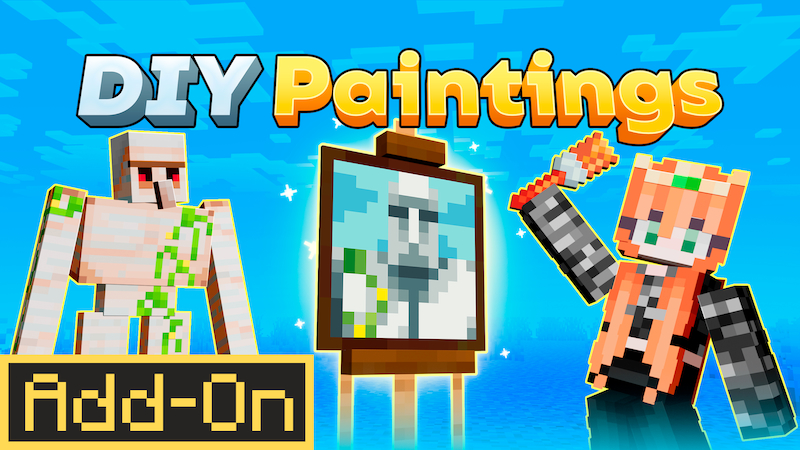 Thumbnail of the Minecraft Bedrock Marketplace product DIY Paintings Add-On created by Bedrock Productions.