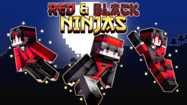 Thumbnail of the Minecraft Bedrock Marketplace product Red & Black Ninjas created by Bedrock Productions.