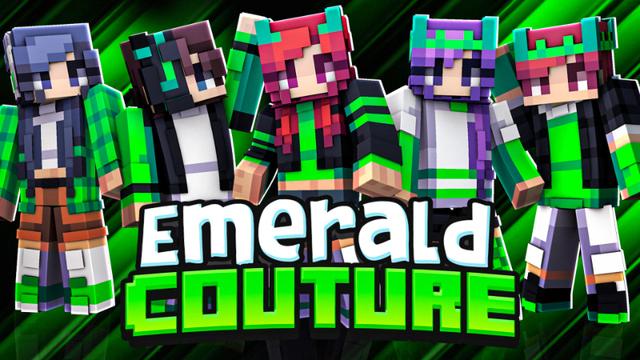 Thumbnail of the Minecraft Bedrock Marketplace product Emerald Couture created by Big Dye Gaming.
