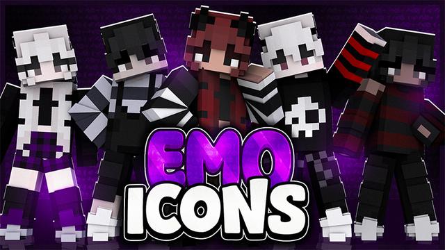 Thumbnail of the Minecraft Bedrock Marketplace product Emo Icons created by Big Dye Gaming.