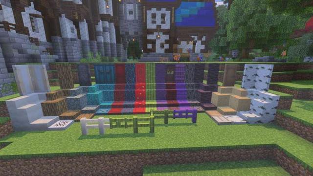 Screenshot of the Minecraft Bedrock Marketplace product Forestree Custom Tree Pack created by Big Dye Gaming.