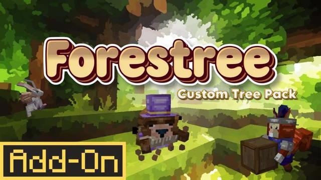 Thumbnail of the Minecraft Bedrock Marketplace product Forestree Custom Tree Pack created by Big Dye Gaming.
