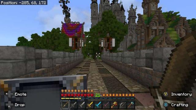 Screenshot of the Minecraft Bedrock Marketplace product Forge Medieval Fantasy created by Big Dye Gaming.