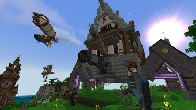 Screenshot of the Minecraft Bedrock Marketplace product Magical Moving House Adventure created by Big Dye Gaming.