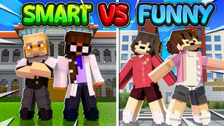 Thumbnail of the Minecraft Bedrock Marketplace product Smart VS Funny created by Big Dye Gaming.