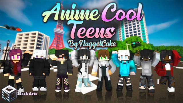 Thumbnail of the Minecraft Bedrock Marketplace product Anime Cool Teens created by Black Arts Studios.