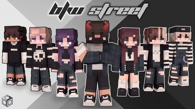 Thumbnail of the Minecraft Bedrock Marketplace product B-W Street created by Black Arts Studios.