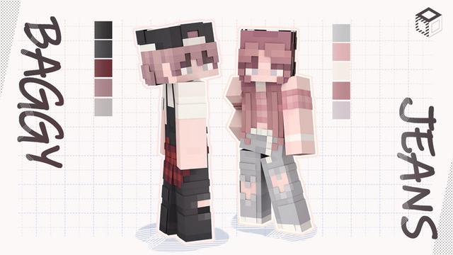Thumbnail of the Minecraft Bedrock Marketplace product Baggy Jeans created by Black Arts Studios.