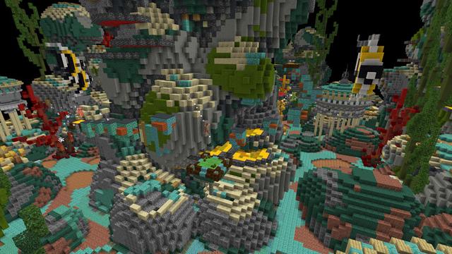 Screenshot of the Minecraft Bedrock Marketplace product Biomes Explosion created by Black Arts Studios.
