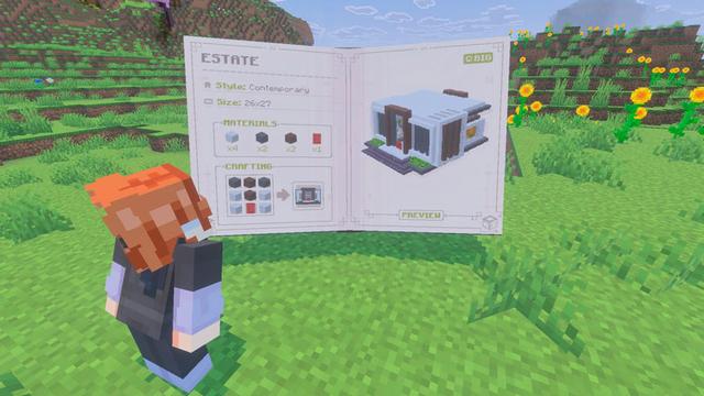 Screenshot of the Minecraft Bedrock Marketplace product Craftable Houses created by Black Arts Studios.