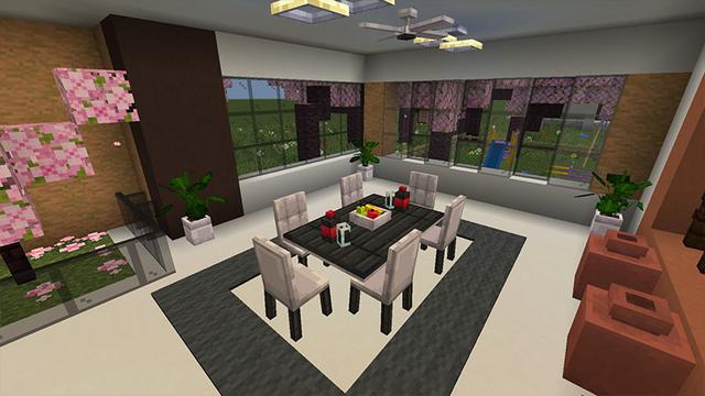 Screenshot of the Minecraft Bedrock Marketplace product Furniture Expansion created by Black Arts Studios.