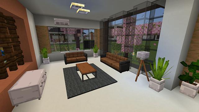 Screenshot of the Minecraft Bedrock Marketplace product Furniture Expansion created by Black Arts Studios.