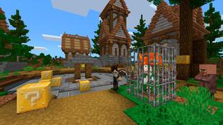 Screenshot of the Minecraft Bedrock Marketplace product Kingdom Lucky Block created by Black Arts Studios.