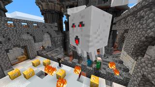 Screenshot of the Minecraft Bedrock Marketplace product Kingdom Lucky Block created by Black Arts Studios.