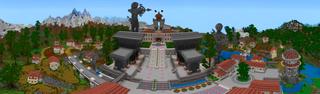 Panorama of the Minecraft Bedrock Marketplace product Lucky Valentine created by Black Arts Studios.