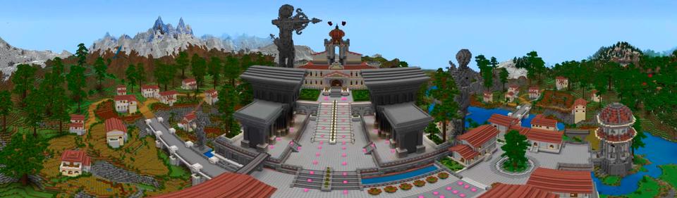 Panorama of the Minecraft Bedrock Marketplace product Lucky Valentine created by Black Arts Studios.