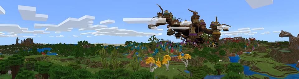 Panorama of the Minecraft Bedrock Marketplace product The Secrets of the Tree created by Black Arts Studios.