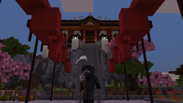 Screenshot of the Minecraft Bedrock Marketplace product Anime Weapons created by Block Factory.
