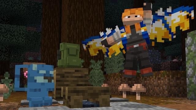 Screenshot of the Minecraft Bedrock Marketplace product Backpack Add-On created by Block Factory.