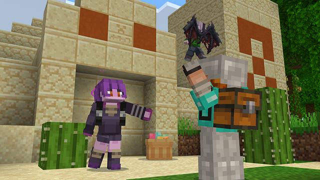 Screenshot of the Minecraft Bedrock Marketplace product Backpack Add-On created by Block Factory.