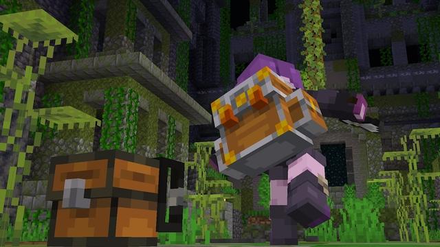Screenshot of the Minecraft Bedrock Marketplace product Backpack Add-On created by Block Factory.