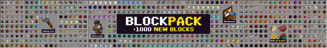 Panorama of the Minecraft Bedrock Marketplace product Block Pack Add-On created by Block Factory.