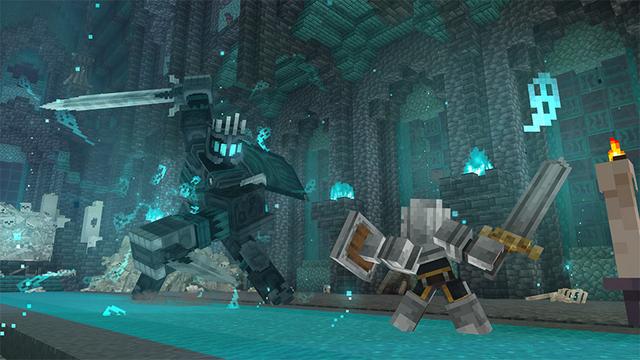 Screenshot of the Minecraft Bedrock Marketplace product Bosses Rise Add-On created by Block Factory.