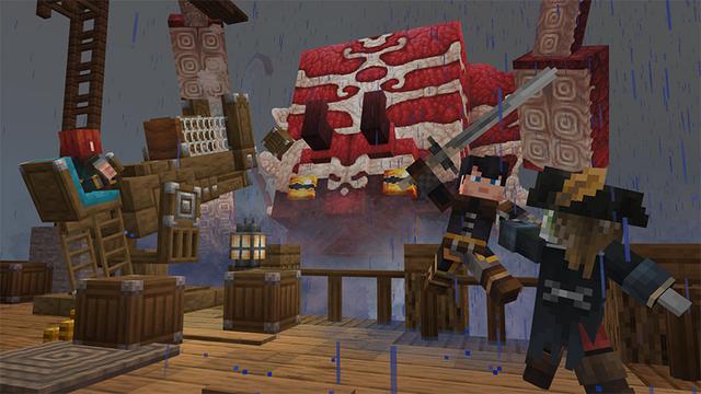 Screenshot of the Minecraft Bedrock Marketplace product Bosses Rise Add-On created by Block Factory.