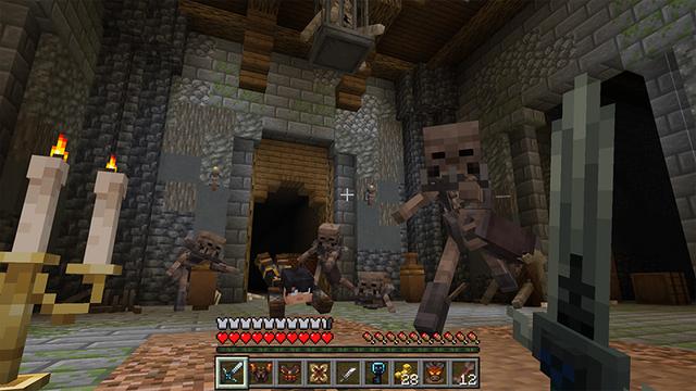 Screenshot of the Minecraft Bedrock Marketplace product Bosses Rise Add-On created by Block Factory.