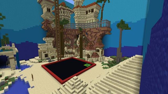 Screenshot of the Minecraft Bedrock Marketplace product Fill The Pool created by Block Factory.