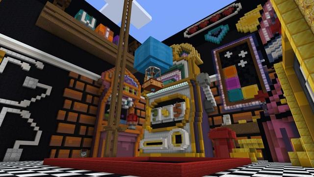 Screenshot of the Minecraft Bedrock Marketplace product Fill The Pool created by Block Factory.