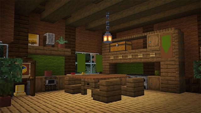 Screenshot of the Minecraft Bedrock Marketplace product Furniture created by Block Factory.