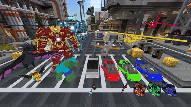 Screenshot of the Minecraft Bedrock Marketplace product Lucky Blocks created by Block Factory.